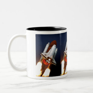 NASA Space Shuttle Atlantis lancering STS-45 Tweekleurige Koffiemok