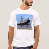 NASA Space Shuttle Atlantis Landing Edwards AFB T-shirt (Voorkant)