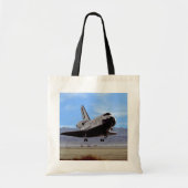 NASA Space Shuttle Atlantis Landing Edwards AFB Tote Bag (Voorkant)