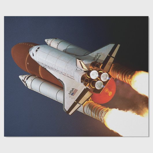 NASA Space Shuttle Atlantis Start STS-45 Cadeaupapier (Vlak)