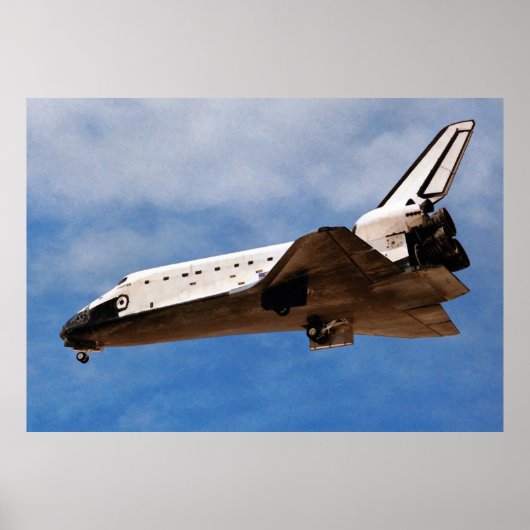 NASA Space Shuttle Atlantis STS-30 Landing Poster (Voorkant)