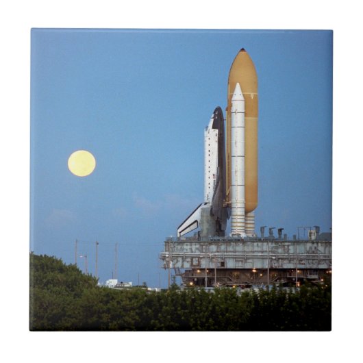 NASA Space Shuttle Atlantis STS-86 lancering uitro Tegeltje (Voorkant)