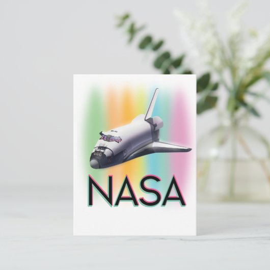NASA Space Shuttle Briefkaart (Staand voorkant)