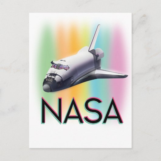 NASA Space Shuttle Briefkaart (Voorkant)