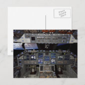 NASA Space Shuttle Cockpit Aarde Omloopbaan Raam U Briefkaart (Voorkant / Achterkant)