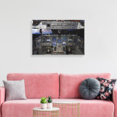 NASA Space Shuttle Cockpit Aarde Omloopbaan Raam U Canvas Afdruk (Insitu (Woonkamer))