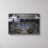 NASA Space Shuttle Cockpit Aarde Omloopbaan Raam U Canvas Afdruk (Voorkant)