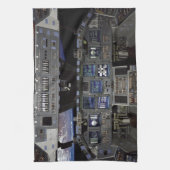 NASA Space Shuttle Cockpit Aarde Omloopbaan Raam U Theedoek (Verticaal)