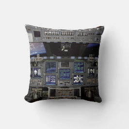 NASA Space Shuttle-cockpit aarde-omloopbaan raamzi Kussen