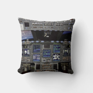 NASA Space Shuttle-cockpit aarde-omloopbaan raamzi Kussen
