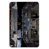 NASA Space Shuttle Cockpit Aardorbit Raam Uitzicht Magneet (Verticaal)