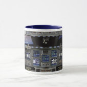 NASA Space Shuttle Cockpit Aardorbit Raam Uitzicht Mok (Midden)