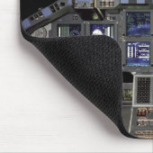 NASA Space Shuttle-cockpit Aardorbit Raamuitzicht Muismat (Hoek)