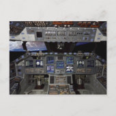 NASA Space Shuttle Cockpit Earth Orbit Window Uitz Briefkaart (Voorkant)