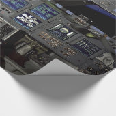 NASA Space Shuttle Cockpit Earth Orbit Window Uitz Cadeaupapier (Hoek)