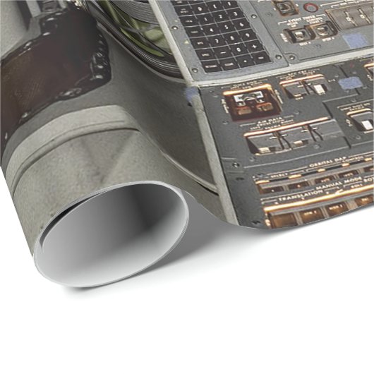 NASA Space Shuttle Cockpit Earth Orbit Window Uitz Cadeaupapier (Rol Hoek)