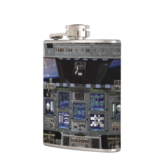 NASA Space Shuttle Cockpit Earth Orbit Window Uitz Heupfles (Links)