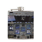 NASA Space Shuttle Cockpit Earth Orbit Window Uitz Heupfles (Voorkant)