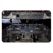 NASA Space Shuttle Cockpit Earth Orbit Window Uitz Magneet (Horizontaal)