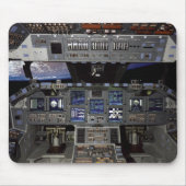 NASA Space Shuttle Cockpit Earth Orbit Window Uitz Muismat (Voorkant)