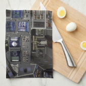 NASA Space Shuttle Cockpit Earth Orbit Window Uitz Theedoek (Quarter Fold)