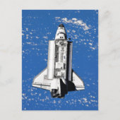 NASA Space Shuttle Discovery Earth Orbit Briefkaart (Voorkant)
