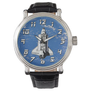 NASA Space Shuttle Discovery Earth Orbit Horloge