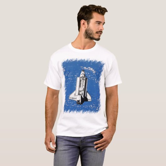 NASA Space Shuttle Discovery Earth Orbit T-shirt (Voorkant volledig)