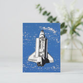 NASA Space Shuttle Discovery in de baan om de aard Briefkaart (Staand voorkant)