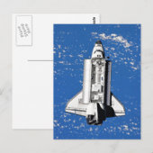 NASA Space Shuttle Discovery in de baan om de aard Briefkaart (Voorkant / Achterkant)