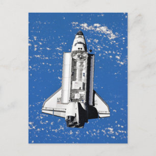 NASA Space Shuttle Discovery in de baan om de aard Briefkaart