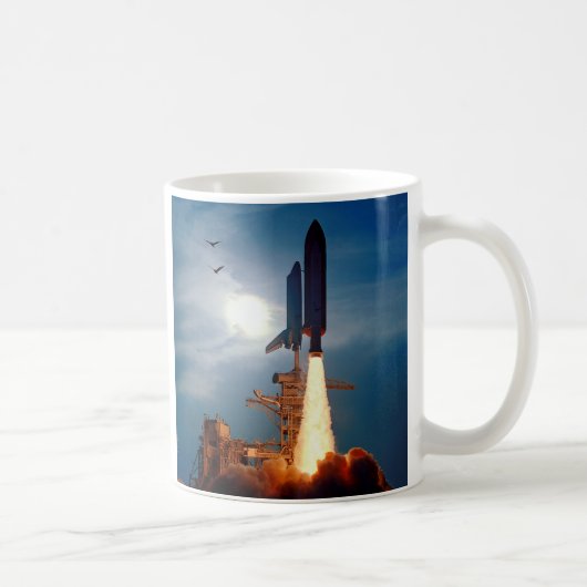 NASA Space Shuttle Discovery lancering STS-64 Koffiemok (Rechts)