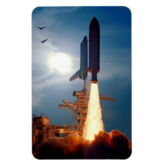 NASA Space Shuttle Discovery lancering STS-64 Magneet (Verticaal)