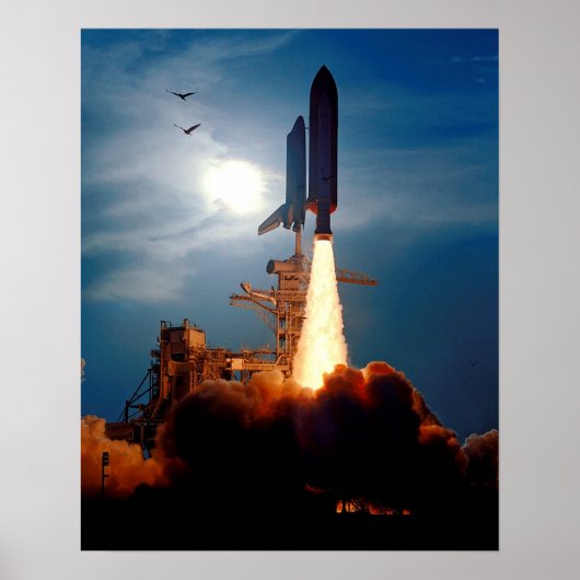 NASA Space Shuttle Discovery lancering STS-64 Poster (Voorkant)