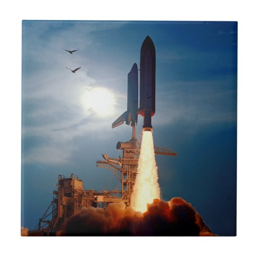 NASA Space Shuttle Discovery lancering STS-64 Tegeltje (Voorkant)