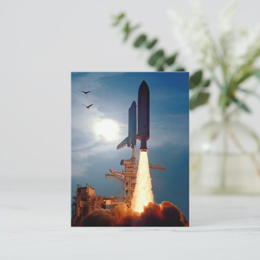 NASA Space Shuttle Discovery Start STS-64 Briefkaart (Staand voorkant)