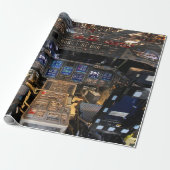 NASA Space Shuttle Endeavor Flight Deck Cockpit Cadeaupapier (Uitgerold)