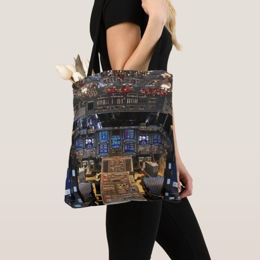 NASA Space Shuttle Endeavor Flight Deck Cockpit Tote Bag (Dichtbij)