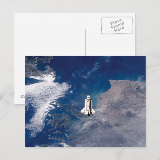 NASA Space Shuttle Endeavor STS-113 Earth Orbit Briefkaart (Voorkant / Achterkant)