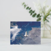NASA Space Shuttle Endeavour STS-113 baan om de aa Briefkaart (Staand voorkant)