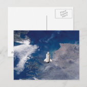 NASA Space Shuttle Endeavour STS-113 baan om de aa Briefkaart (Voorkant / Achterkant)