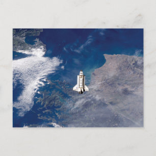 NASA Space Shuttle Endeavour STS-113 baan om de aa Briefkaart