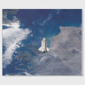 NASA Space Shuttle Endeavour STS-113 baan om de aa Cadeaupapier (Vlak)