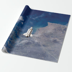 NASA Space Shuttle Endeavour STS-113 baan om de aa Cadeaupapier