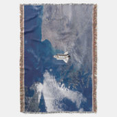 NASA Space Shuttle Endeavour STS-113 baan om de aa Deken (Voorkant Verticaal)