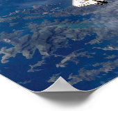 NASA Space Shuttle Endeavour STS-113 baan om de aa Poster (Hoek)