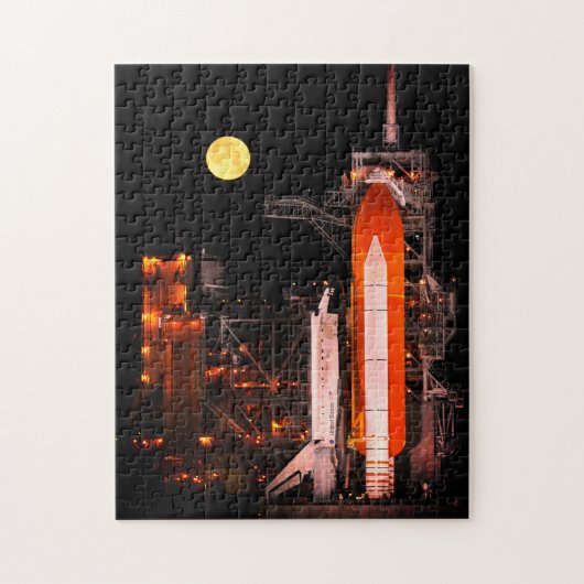 NASA Space Shuttle 's nachts starten Legpuzzel (Verticaal)