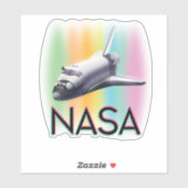 NASA Space Shuttle Sticker (Vel)