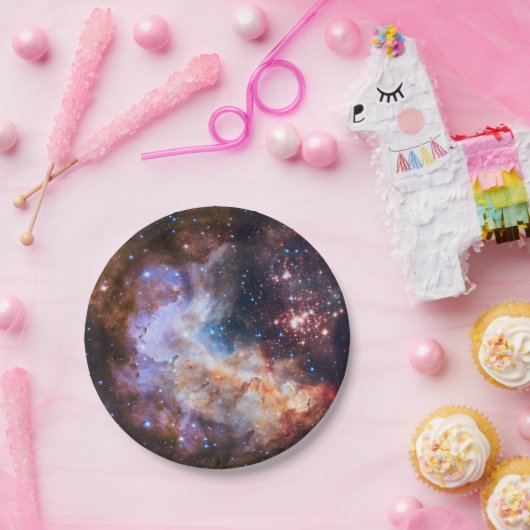NASA Star Cluster Celestial Papieren Bordje (Feest)