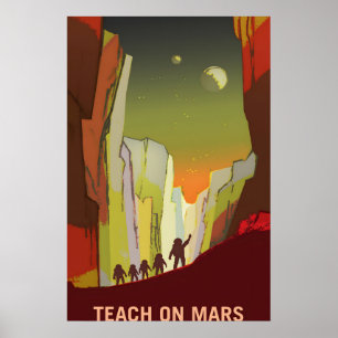 NASA STS-123 Space Shuttle verlaat het ISS Poster